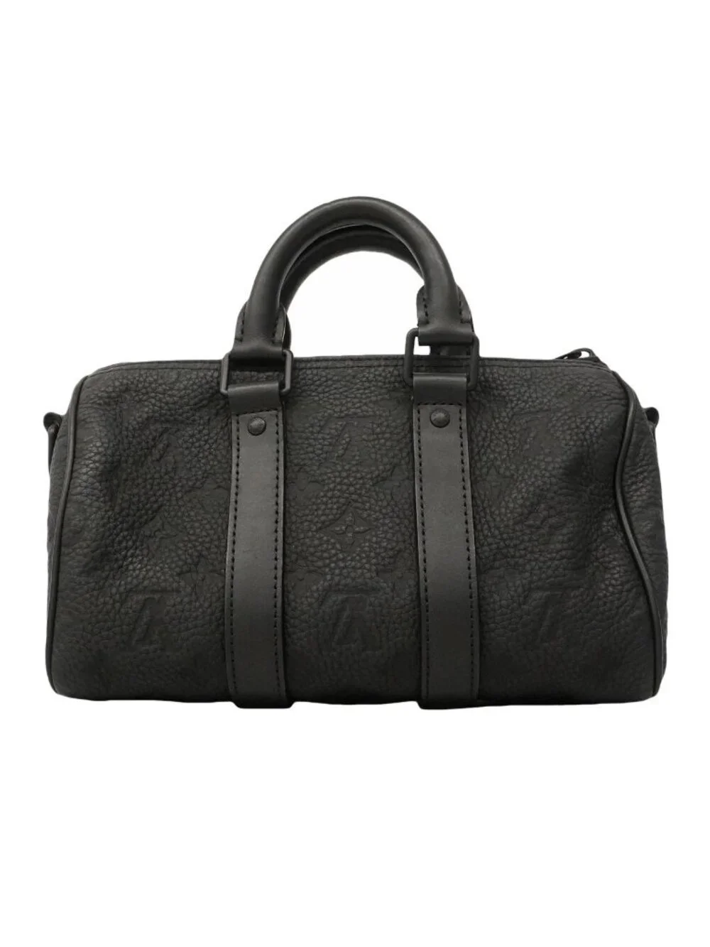 Louis Vuitton Handbag Taurillon Keepall Bandouliere 25 Black 2-Way